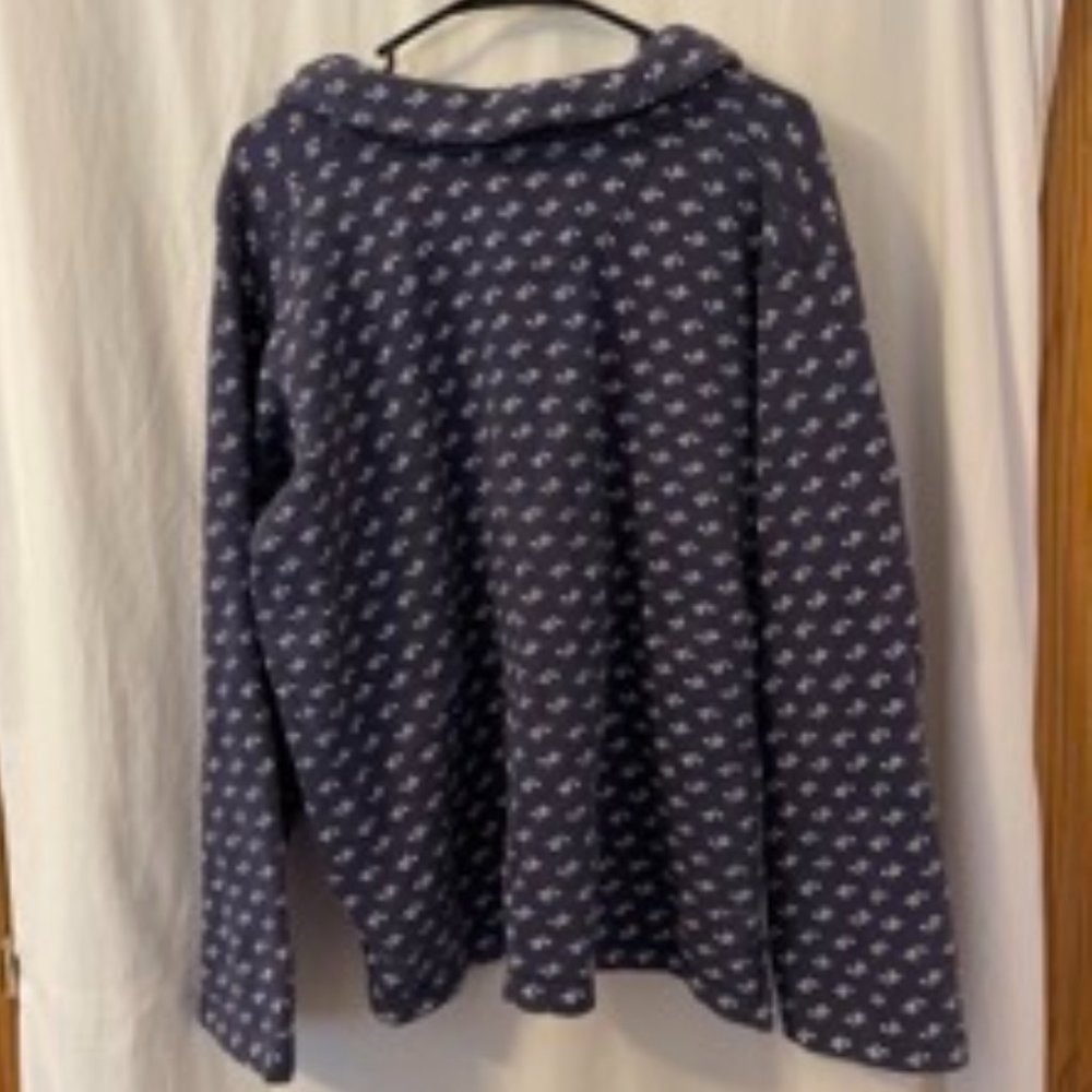 Orvis Floral Pullover; XL